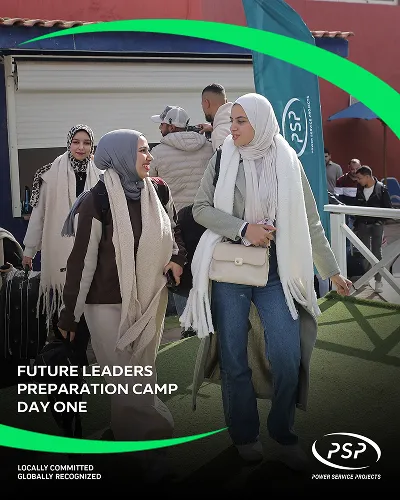 Group of female participants arriving on Day One of PSP Future Leaders Preparation Camp.