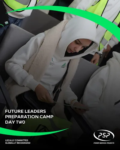 Female engineering trainee involved in hands-on workshop during PSP Future Leaders Program.